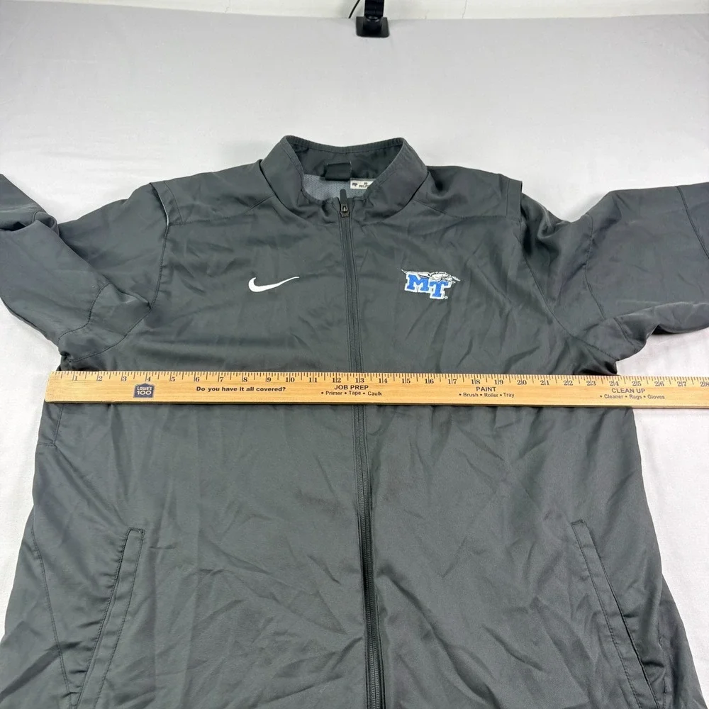 Middle Tennessee State Blue Raiders Nike Jacket Mens XL Gray Player Issued NCAA